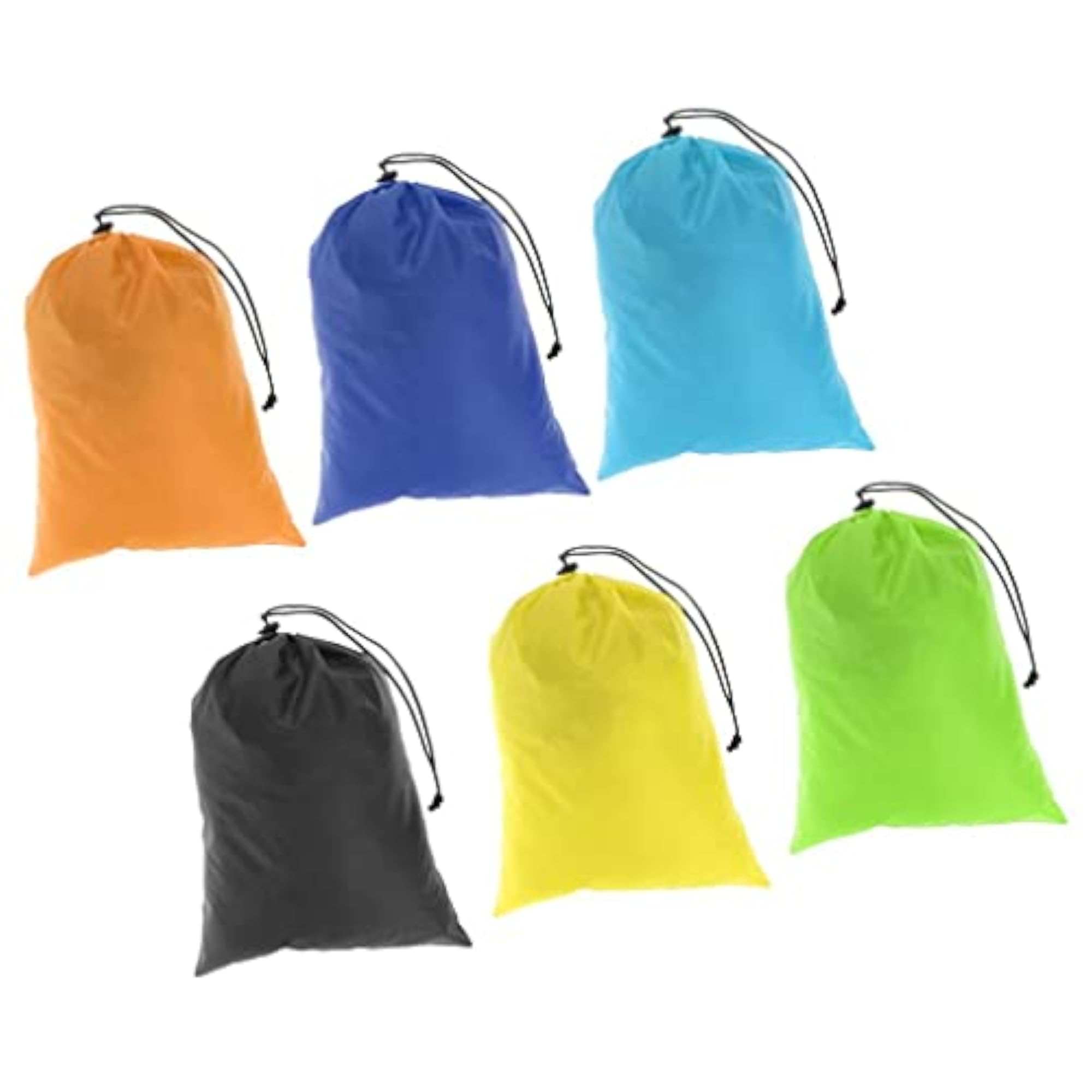 6 Waterproof Drawstring Storage Bags for Clothes & Shoes