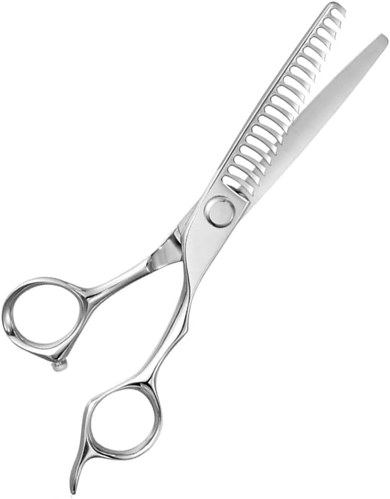 Professional Hair Thinning Scissors Hair Cutting Teeth Shears Barber Hairdressing Texturizing Scissors Extremely Very Sharp 6.3 Inch 440C Stainless Steel For Men Women Salon
