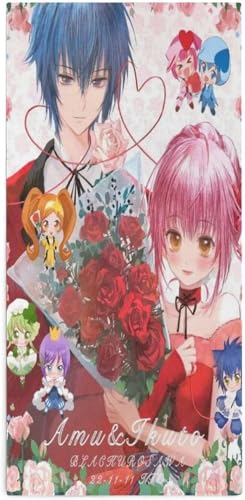 しゅごキャラ フェイスタオル 超柔フェイスタオル バスタオル 通気 家庭用 速乾 アニメ 肌触り良い 吸水 ふわふわ 温泉バスタオル アニメグッズ ビーチタオル ギフト