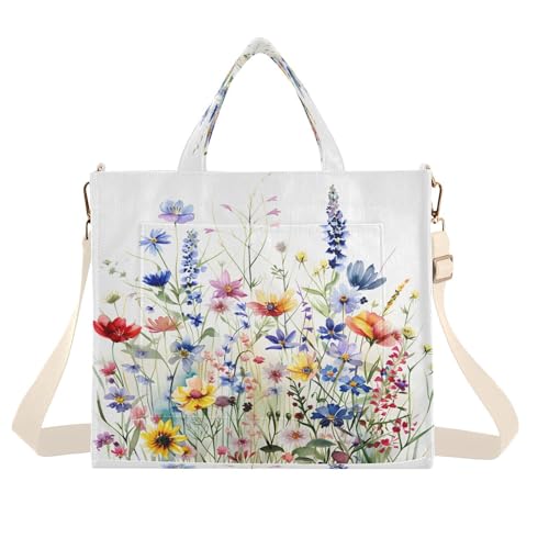 Spring Flower Women's Tote Handbags Top Handle Satchel Shoulder Bag Crossbody Bag