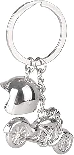 3D Metal Keyring Motorcycle Helmet Key Rings Motor Keychain Metal Key Chain Gift for Men and Women