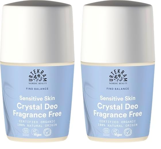 Urtekram Desodorante Sin Fragancia, Find Balance, Sensible, 50 ml, vegano, orgánico (Paquete de 2)