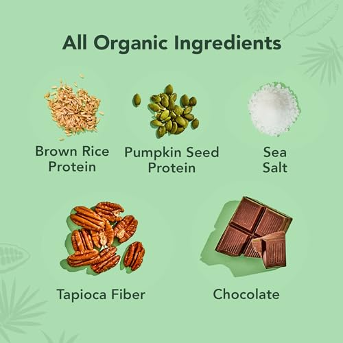 Image of ALOHA Organic Plant Based Protein Bars | Chocolate Caramel Pecan | 12 Count, 1.98oz Bars | Vegan, Low Sugar, Gluten Free, Paleo Friendly, Low Carb, Non-GMO, Stevia Free, Soy Free, No Sugar Alcohol Sweeteners