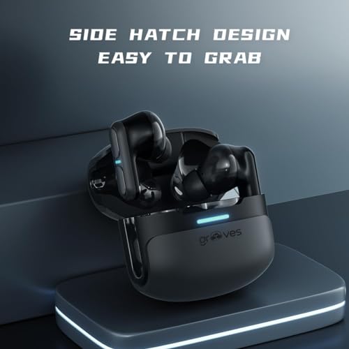 GROOVES Theta Low Latency Gaming,True Bluetooth Gaming Dual Mode Headset, Upto 120 HR Playtime 4 Mic ENC and Hybrid Eco Support with 400Mah Battery... - Image 3