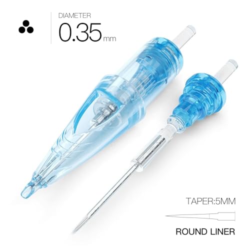 Image of WJX Tattoo Cartridges 20Pcs Disposable Needles Round Liner 1203RL