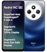Redmi 14C 5G (Starlight Blue, 4GB RAM, 64GB Storage) | Superfast 4nm Snapdragon 4 Gen 2 | 120Hz 1...