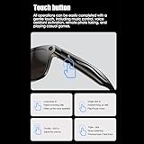 XUMIUZIY 4K Camera Glasses, AI Smart Glasses with Real Time Translation & Visual Dialogue, Bluetooth 5.4 Audio Sunglasses with Microphone & Speaker, Flash, Voice Assistant (Black) - Image 3