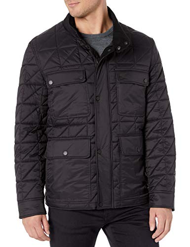 Marc New York by Andrew Marc Men's Brickfield 4 Pocket Jacket, Black, Medium