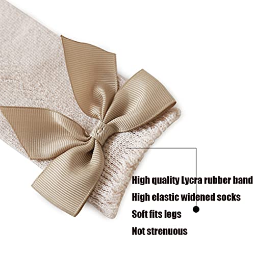 Tibe Pincess Baby Girls Knee High Socks Toddler Bow Mesh Breathable Dress Socks Kids Cotton Tube Uniform Stockings 0-12 Months thumb #8