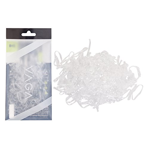Best Value Hair Styling Set of 250pcs Strong Transparent Clear Small Hair Rubbers Elastic Bands