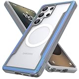 RAPTIC for S25 Ultra Case 6.9 Inch, Shield Case Compatible with MagSafe, [13FT Mil-Grade Drop Protection], Durable Anodized Shockproof Aluminum Frame Slim Samsung Galaxy S25 Ultra Case, Iridescent