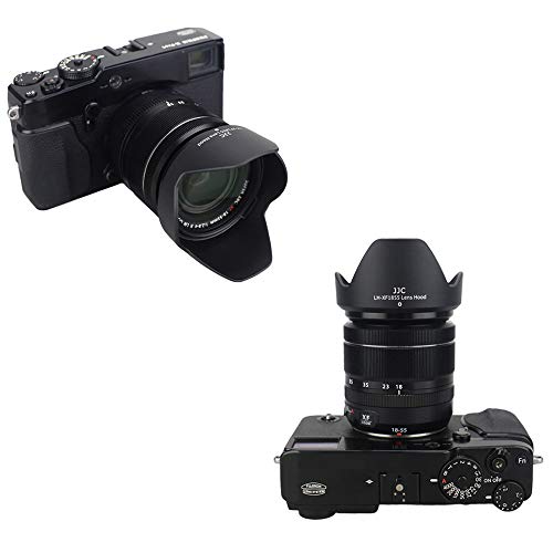Image of JJC Lens Hood for Fujifilm XF 18-55mm F2.8-4 R LM OIS & XF 14mm F2.8 R Lens | Bayonet, Reversible, Allows to Attach 58mm Filter & Lens Cap, No Vignetting