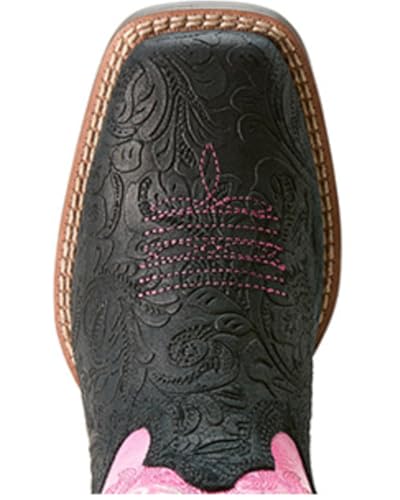Ariat Youth Outrider, Black Floral Emboss/Painted Peony, 3.54