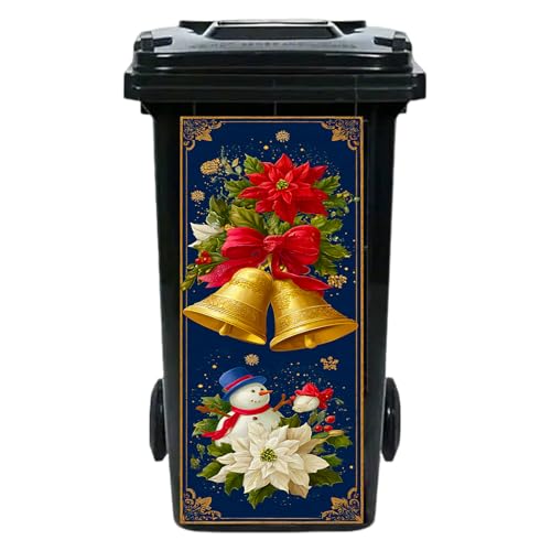 Nuxovilar Gingerbread Christmas Trash Can Stickers 14.6x32.3 Inch