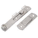IIVVERR Home Family Hardware Silver Tone Metal Safety Door Guard Lock docking connecting Bolt (Hogar Familia Hardware Plata Tono Metal Seguridad Hebilla Puerta Guardia Perno del barril