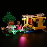 VONADO LED Light Kit Compatible with Lego Minecraft The Bee Cottage 21241, DIY Lighting Compatible with Minecraft Bee Lego 21241 (NO Model ONLY Light)