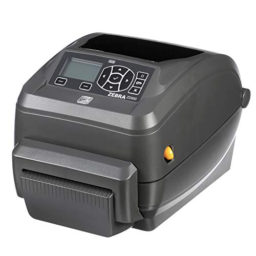 Zebra - ZD500t Thermal Transfer Desktop Printer for labels and Barcodes - Print Width 4 in - 300 dpi - Interface: Wifi, Ethernet, Parallel, Serial, USB - with Cutter - ZD50043-T21A00FZ