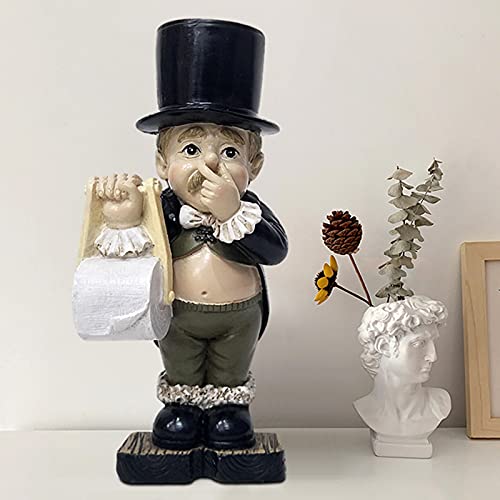 Figura Decorativa Humorística para Baño 15 cm Negra miniatura 3