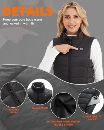 Vestego Heated Vest for Women with Power Bank Included, Winter Outdoor - image 5