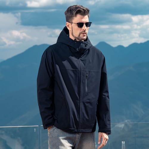 Image of Hooded Assault Suit Men'S Outdoor Solid Color Jacket Windproof And Waterproof Mountaineering Workwear Jacket
