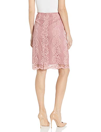 Tahari Asl Women's Pencil Skirt, Pink Floral Lace, 12 #TOP1