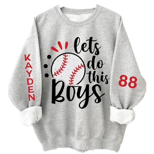 IZI POD Custom Team Sweatshirt - Personalized Baseball Sweatshirt With Team Name and Number