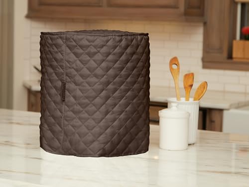 Image of Covermates Coffee Maker Cover, 15 inchW x 10 inchD x 15 inchH, Bronze | slip-on design, quilted 2-layer polyester with padding, stain-resistant, 3-year warranty