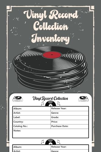 Vinyl Record Collection Inventory | Vinyl Record Collector Log Book | A Simple Way To Keep Track And...