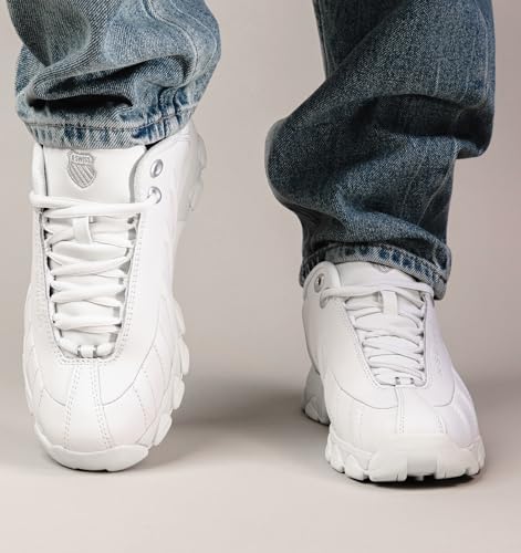 Image of K-Swiss Men's ST329 CMF Sneaker, Wide Tennis Walking Shoes Leather Upper