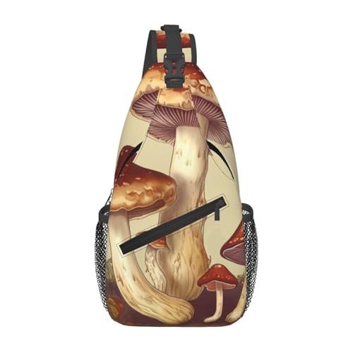 Bolso de Pecho Cruzado para Hombre Vintage Negro miniatura 1