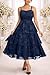 Plus Size Summer Dresses Navy Blue Sun Beach Wedding Guest Floral Lace Boho Semi Formal Tiered Flowy Long Sundress 2025