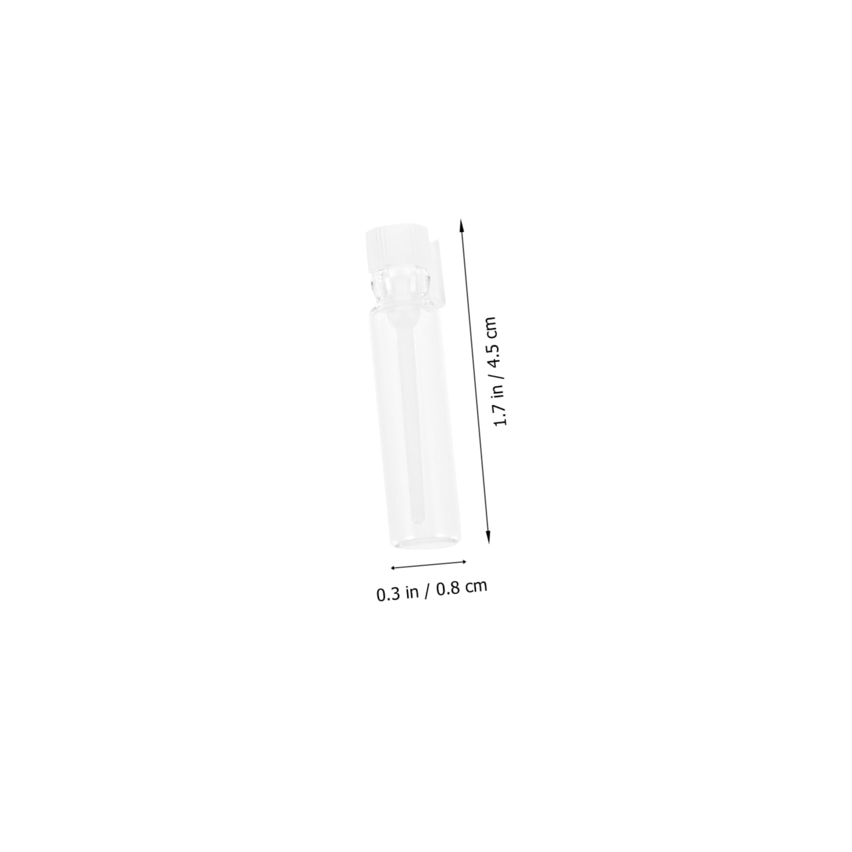 500 Szt Butelka Próbki Perfum Podróżne Pojemniki Kosmetyczne Probówki Fiolki Na Próbki 1 Ml Mini Szklane Pojemniki Wielokrotnego Użytku Terrarium Szkło Kosmetyk Przenośna Butelka
