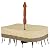 Classic Accessories Veranda Patio Table Cover with Umbrella Hole Pebble/Large/Rectangular/Oval, Outdoor Table Cover