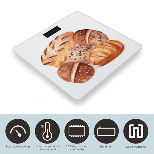 Báscula digital Painted Bread para cuerpo hasta 180kg miniatura 3