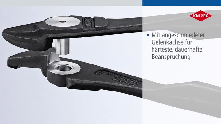 Knipex Kraft-Seitenschneider schwarz atramentiert, mit Kunststoff überzogen 140 mm 74 01 140 – Bild 8