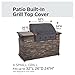 Classic Accessories Ravenna Water-Resistant 32 Inch Built-In BBQ Grill Top Cover, Black, Grill Cover, Grill Cover for Outdoor Grill, BBQ Cover