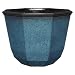 Classic Home and Garden 8005-375R Planter, 15" Shaina, Indigo Speckle