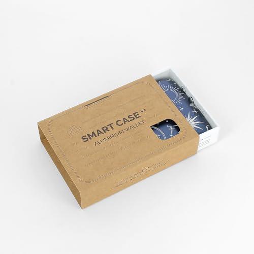 Image of OGON -DESIGNS- Aluminum Card Holder Wallet, RFID Protection. Model : OSLO | Durable & secure metal clasp. One-hand opening with instant card access. Holds up to 10 cards & bills.