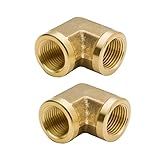 legines latón Pipe Fitting, 3/4" x 3/4 "hembra (Pack de 2)