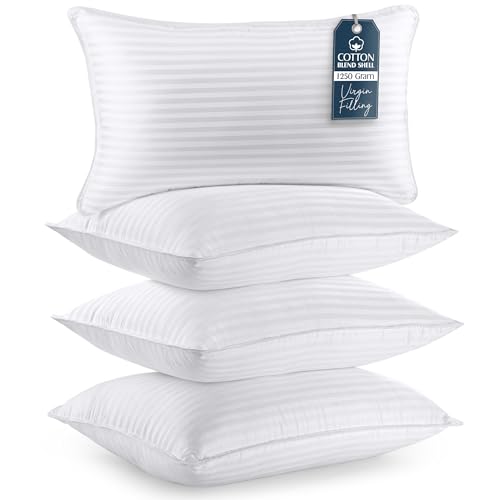 Utopia Bedding Bed Pillows for Sleeping King Size (White), Set of 4, Cooling Hotel Quality, for Back, Stomach or Side Sleepers