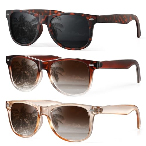 Image of DEMIKOS Sunglasses Men Polarized Sunglasses for Mens Womens Retro Mirror Lens for Driving Fishing UV Protection
