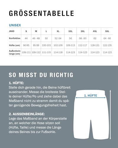 JAKO Unisex Short Tights Function, schwarz, M