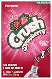 Crush Strawberry Sugar/Caffeine Free Hydrating On-the-Go Drink Mix: Wild Purple Smash - 1 Box (6 Packets)