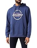 Cómoda sudadera con capucha para hombre con estampado de marca en el pecho central; capucha forrada ajustable con cordón ajustable para un uso más cómodo con un solo bolsillo canguro