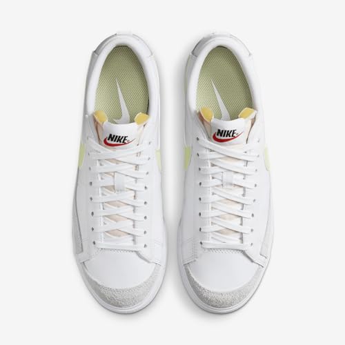 Nike Blazer Low Platform Women's Shoes (DJ0292-115, White/Team Orange/Black/Life Lime) Size 104