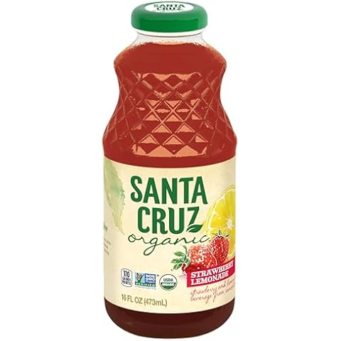 SANTA CRUZ ORGANIC Organic Strawberry Lemonade, 16 FZ Cover
