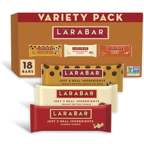 Image of Larabar Fruit and Nut Bars Variety Pack, Gluten Free and Vegan, 30 oz, 18 Ct