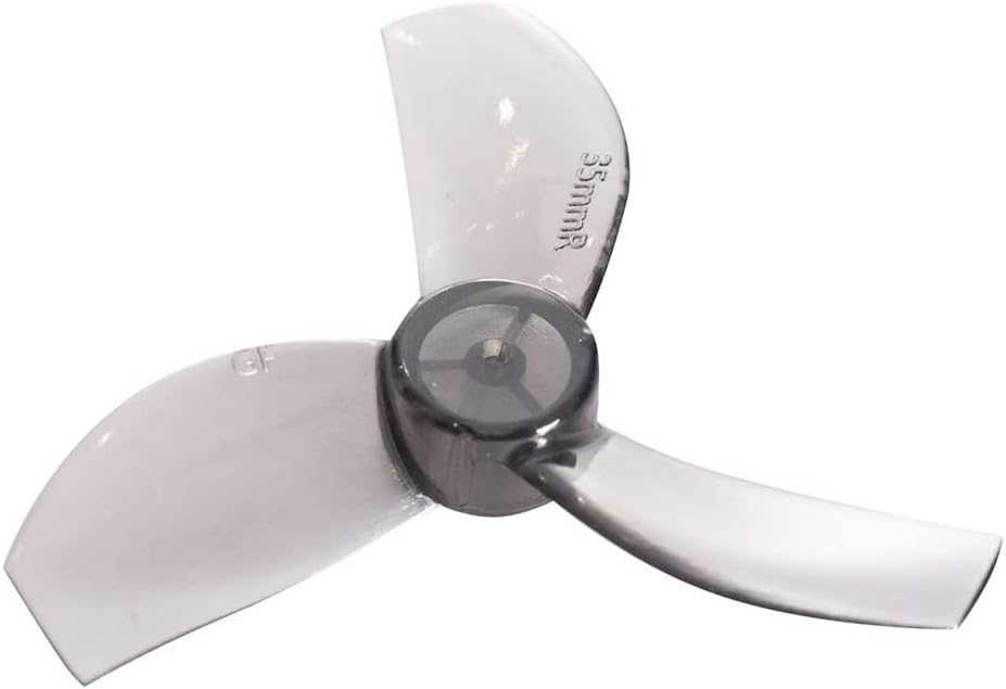 Gemfan 4Pairs 35mm 3-Blade/4-Blade Propeller 1.0mm CW CCW PC Paddle for 08028 Motor Freestyle Racing Tinywhoop Drone (3-Blade,Gray)