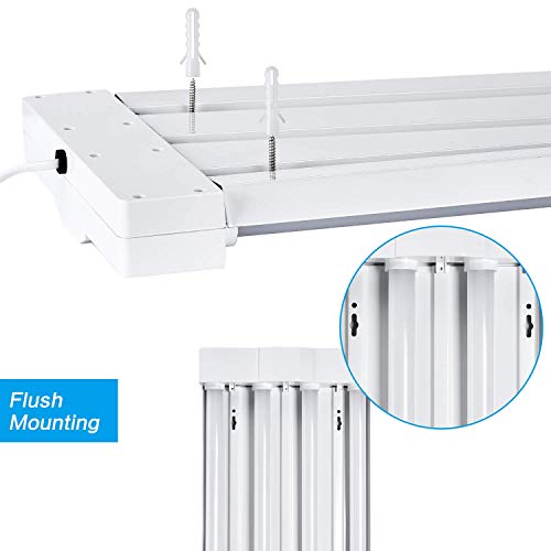 Antlux 4Ft Led Grow Light 80W (600W Equivalent) Full Spectrum Integrated Growing Lamp Fixture For Greenhouse Hydroponic Indoor Plant Seedling Veg And Flower, Plug In With On/Off Switch #TOP6