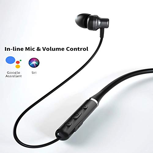 Image of Grooves Insane Wireless Bluetooth In Ear Neckband Earphone with Mic (Black)